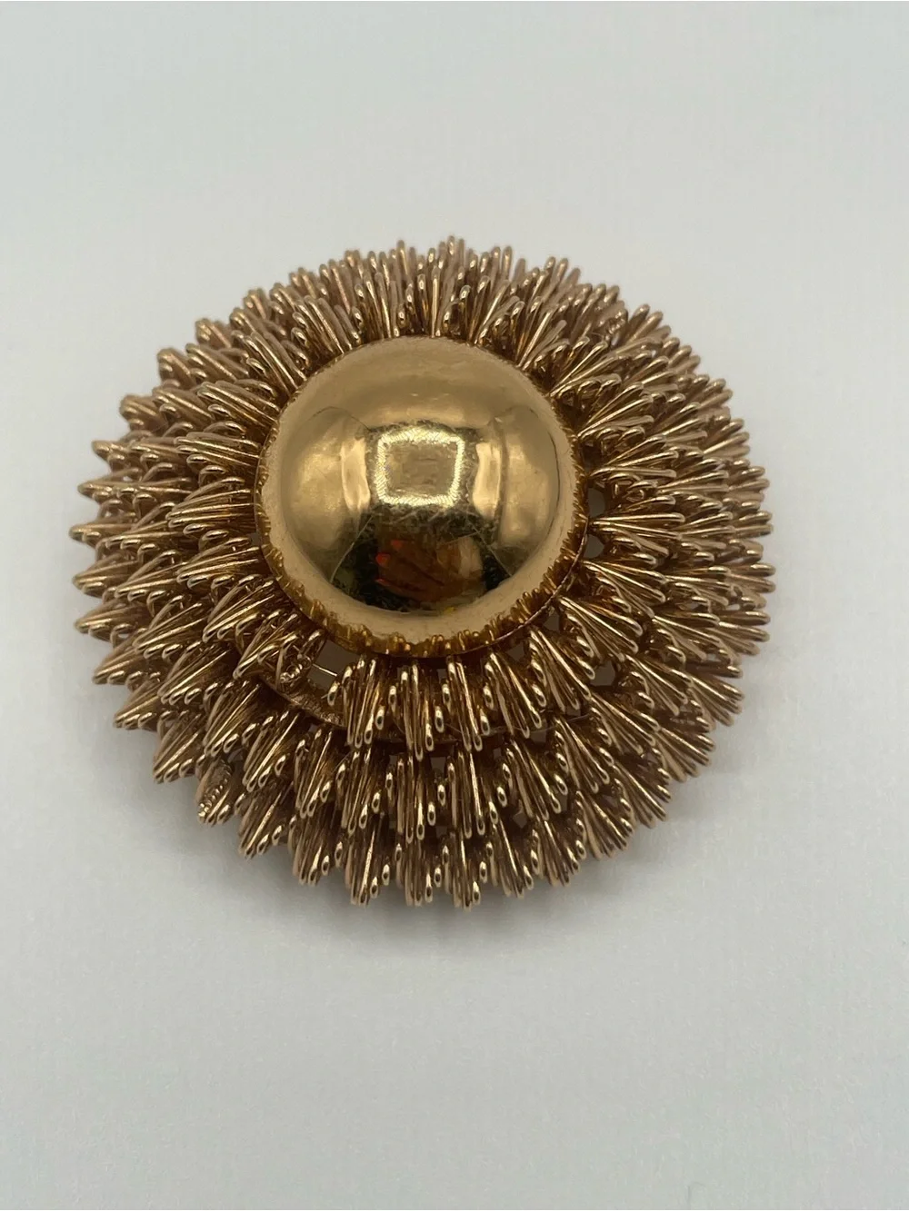 VTG Monet Textured Wire Dome Brooch - Women Jewelry